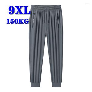 Calça Masculina Masculina Casual Grande Plus Size Streetwear Calça de Moletom Estilo Verão Pantalones Hombre Calças Roupas Largas