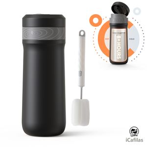 Bicchieri iCafilas 320ML Thermos da viaggio Tazza Bottiglia d'acqua Acciaio inossidabile Thermos portatile Isolamento termico Tazza dritta Tè Caffè 230729