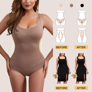 Women's Shapers Bodysuit For Women Body Shaper Square Neck Sleeveless Tank Tops Bodysuits Foundation Garments Sculpting Panties