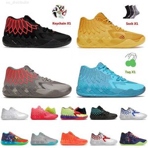 2022 Ankomst män basketskor lamelo boll mb.01 University Gold Black Blast Buzz City inte från Rick och Morty Beige Mens Women Sneakers