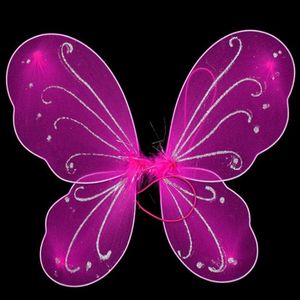 Fantasia infantil menina princesa fada borboleta asas fantasia de Halloween GB450296m