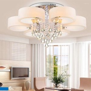 Taklampor moderna led inomhusbelysning celling ljus vardagsrum lampan täcker skuggor glas