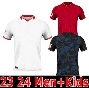 23 24 Sevillas Soccer Jerseys Suso Tecatito I.Rakitic 2023 2024 Rafa Mir Y.en Nesyri Football Shirts J.Navas E.Lamela Oliver T. Men Jersey Uniforms