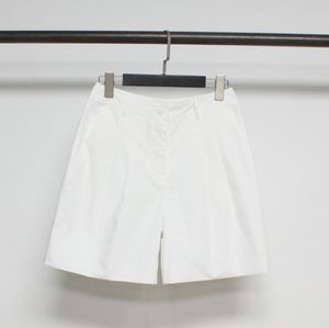 New t-oteme Cotton Loose Casual Pleated Shorts Solid Cotton Side Pockets Casual Versatile Shorts