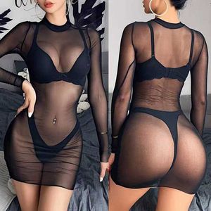 Sexy Skirt Plus Size Women Lingerie Hot Erotic Porno Sleepwear Underwear Mesh Night Dress Costumes lenceria femenina 230717