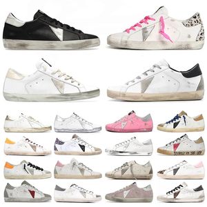 2023 Nya casualskor kunder Golden Super Gooseity Star Italy Brand Sneakers Super Star Luxury Dirtys Sequin White Do-Old Dirty Designer Sneakers With Box