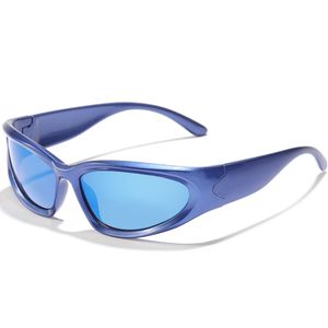 Y2K Kind Süße Sonnenbrille Kinder Kinder Silber Rosa Blau Rahmen Mode Jungen Mädchen UV400 Schutz Spiegel Brillen SG611