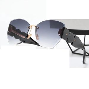 Sommerfrau Mode im Freien Autofahren Sonnenbrille Damen Transparente Ozeanlinse Unisex-Brille Adumbral Radfahren Reisen Randlose Windschutzbrillen