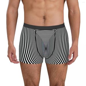 Underpants Optical Illusion Men's Boxer Briefs Shorts Men Cartoon Anime Funny Panties Soft Underwear For
