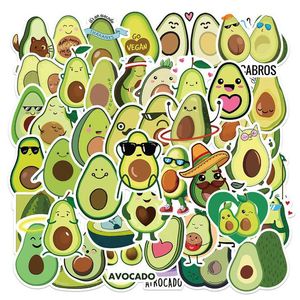 10 50 100 pçs Kawaii Cartoon Avocado Stickers for Children DIY Guitar Stationery Water Bottle Notebook Cute Girl Toy Sticker Car301M