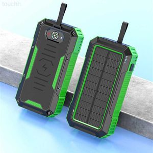 Mobiltelefon -Strombanken 50000MAH Solar Power Bank Fast Qi Wireless Ladegerät für iPhone 13 x Samsung Huawei Xiaomi Poverbank 22.5W Fast Lade -Powerbank L230728