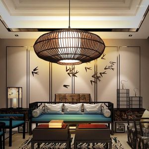 Pendant Lamps Bamboo Lamp Huipai Style Chinese B & Decorative Creative Personality Artwork Lantern Chandelier Zen