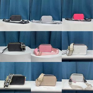 디자이너 가방 스냅 샷 새로운 멀티 컬러 카메라 숄더 가방 여성 패션 넥타이 염색 고급 가죽 크로스 바디 반짝이 지갑 지갑 지갑 회색 검은 가방