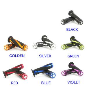 Scooter Handle Grip 22mm Handle Grips Motorcykel Dirt Bike Handegrips Aluminium Gummi 7 8 '' CNC Handle Bar Hand Grips230Q