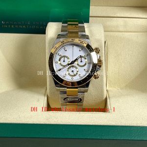 BT Better Factory Orologi TH-12.2mm 116503 40mm quadrante bianco Panda bicolore oro CAL.4130 4130 movimento meccanico automatico cronografo orologio da uomo orologi da polso da uomo