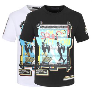 T-shirt da uomo di moda T-shirt da donna da uomo estiva T-shirt da uomo in cotone manica corta casual T-shirt Hip Hop Street Wear T-shirt Abbigliamento da uomo in bianco e nero DD15