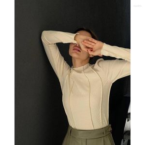 Men's Sweaters Undershirt Autumn Winter Round Neck Tight T-shirt Woman Casual Sexy Top Long Sleeve Women Tops Pullover Jumper