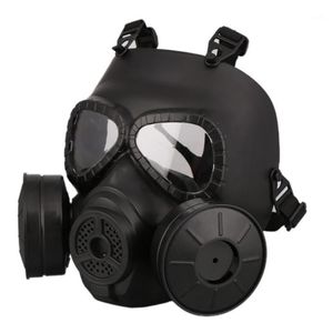 M40 Doppel Fan Gas Maske CS Filter Paintball Helm Taktische Armee Capacetes De Motociclista Schutz FMA Cosplay11667