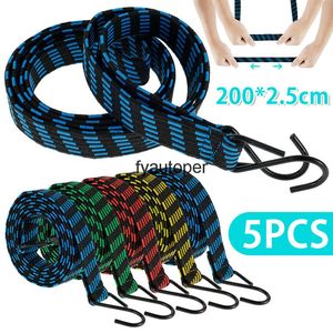 5PCS Car Bicycle Accessories Elastics Rubber Luggage Rope Cord Hooks Bikes Tie Roof Rack Strap Fixed Band Hook296K