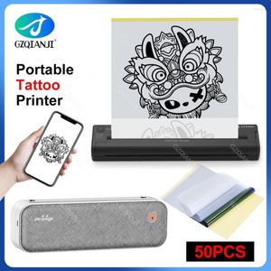Peripage A4 Tattoo Stencil Transfer Printer Machine Portable Thermal Maker Line Po Drawing Print With Papers