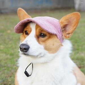 Abbigliamento per cani Cappello per animali domestici Fibbia regolabile Baseball morbido e confortevole con regolazione senza orecchie Puntelli Po per animali domestici in estate