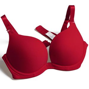 Novo Sutiã Sexy Feminino 30 32 34 36 38 40 42 44 A B C D E Sutiã Push Up Almofadado Fio Osso Lingerie Diário Sutiã Elástico de Qualidade CX22186