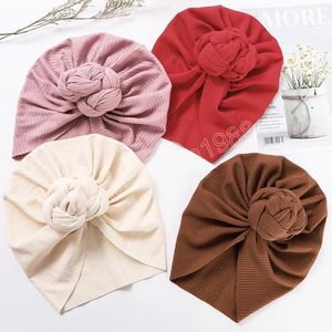 Newborn Indian Cap Infant Cute Bows Baby Hat Turban Cotton Toddler Bonnet Beanies for Girls Boy Kids Hair Accessories New