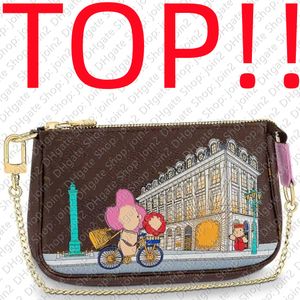 Clutch Bag TOP. M81760 MINI POCHETTE Designer Handbag Purse Cross Body Shoulder Envelope Tote Hobo Baguette Satchel Bag