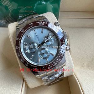 MENSWOMENS Watches Roler Bt Better Factory Th122mm 116506 40 mm Iced Blue Diamond Panda Cal4130 Mocne