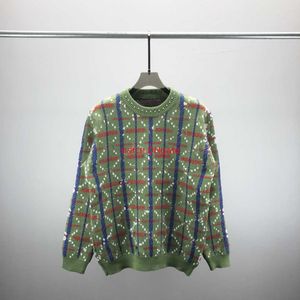 5A Designer Herrkvinnors brev stickat Jacquard rund hals tröja par märke jumper eu storlek m-xl