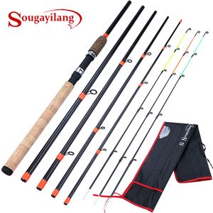 Varas de pesca para barco Sougayilang Alta qualidade Cork Handle Feeder Spinning Rod 30M L M H Power Travel De Pesca Vara Carpa 230729