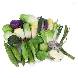 Dekorativa blommor Simulering Vegetabilisk modell Mini Artificial Loofah Cabbage Creative Children's Enlightenment Education Shooting Props Fake