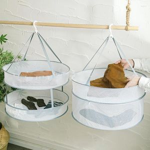 Hangers Clothes Drying Basket Underwear Hanging Net Pocket Cardigan Tiled Rack Socks Bag