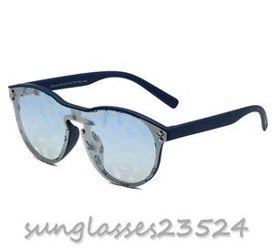 Lenti multicolori, ombrellone, occhiali da sole da sole casual di moda, occhiali di lusso designer, stampa classica del logo delle lenti 1333