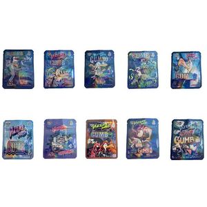 梱包袋3.5 Mylar Holographic Stand Up Pouch Pack Pack Pack Pack