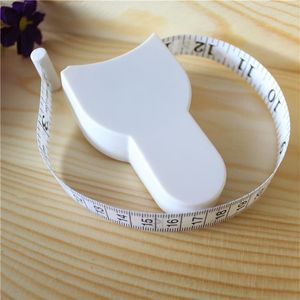 White Accurate Diet Fitness Caliper Measuring Body Waist Tape Measures259A
