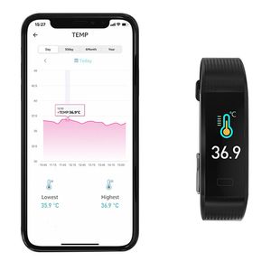 2023 Zestaw rozwoju oprogramowania para bransoletki inteligentny dotyk IP68 Wodoodporne temperatura Smart Bracelets for Sport