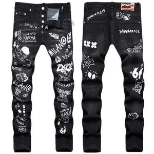 Jeans Stree Denim Men Dsquare Embroidery Pants Fashion Holes Clothing XDQD