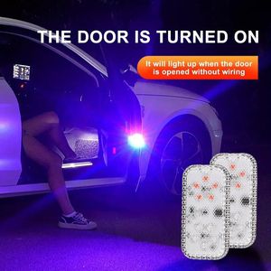 Universal Safety Anti-collision Lights Car Opening Door Warning Light Wireless LED Parking Lamp Magnetic Signal Lamp