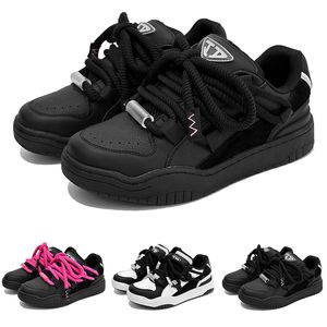 Çok renkli tasarımcı çift tarzı fırın gündelik ayakkabılar için adamlar kadın siyah pembe beyaz gündelik açık spor spor ayakkabı 36-44