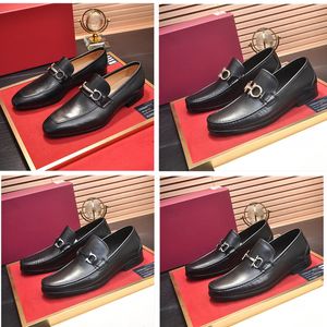 Scarpe eleganti di design formale per uomini di lusso delicati Scarpe a punta in vera pelle nera Scarpe da uomo d'affari oxford casual di alta qualità 2023