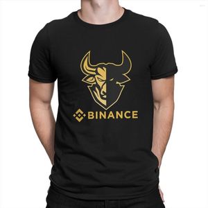 Camisetas masculinas Binance TShirt Coin Bnb Crypto Individuality Camisa de poliéster Original Streetwear Hipster