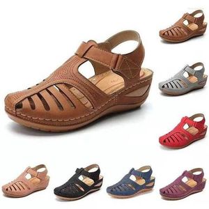 Sandals Women Brand Home Non-slip 2023 Lady Wedge Slippers Plastic Female Cool Garden Shoes Round Toe