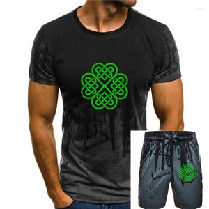 Tracki męskie Shamrock Irish Knot IV T-shirt Cloverleaf Irland Kleeblaknoten Runes Rune