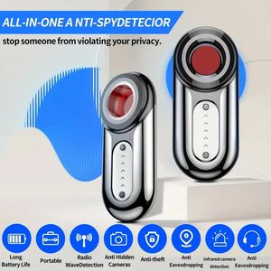 Rilevatori di telecamere nascoste Rilevatore di spie nascoste Anti Bug Dispositivo di ascolto RF Rilevatore di localizzazione GPS per auto Wireless Signa Anti-Sneak Anti-Monitoraggio Scan Tracker