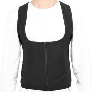 Aktywne koszule schudnąć kamizelka sauna ogrzewanie potu tank top o talia Trainer Trainer Zipper Sports Corset do odchudzania fitness żeńskiego