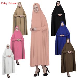 Женщины мусульманина абая мароккань Дубай Турция Джуба Исламская одежда Черно -розовый синий фиолетовый белый платье хиджаба Kaftan Root Musulman248j
