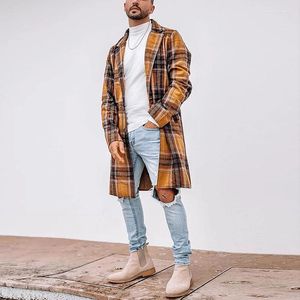 Men's Trench Coats Coat Autumn And Winter Men Women With The Same Fashion In Long Casual Large Size