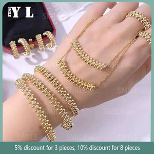 Wedding Jewelry Sets Famous Top Brand European Luxury Ladies Label Rivet Rose Gold Bracelet Party Fashion Classic 230729