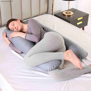 Travesseiro de cama para grávidas Travesseiro de corpo inteiro para mulheres grávidas Almofada confortável em forma de U Travesseiros laterais longos para dormir